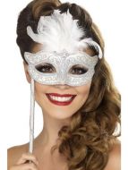 Baroque Fantasy Eyemask,Silver