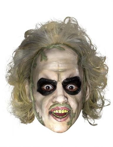 Masquerade Beetlejuice Vinyl Mask with Hair