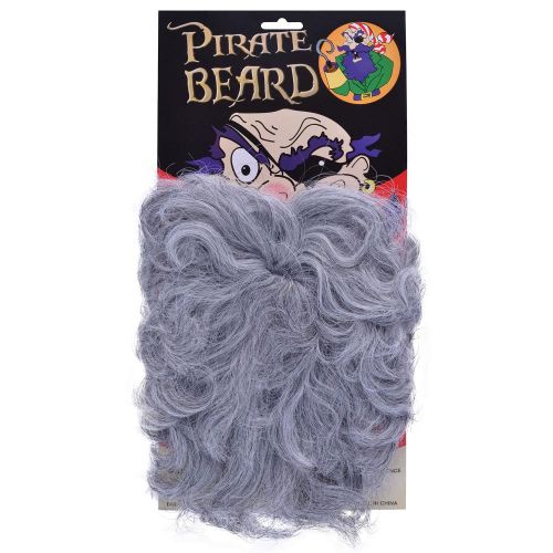 Bristol Novelty Pirate beard. Wavy Grey