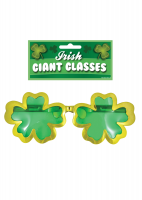 St Patricks Day Giant Shamrock Clover Glasses