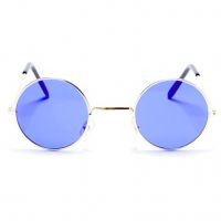Round Blue Glasses 