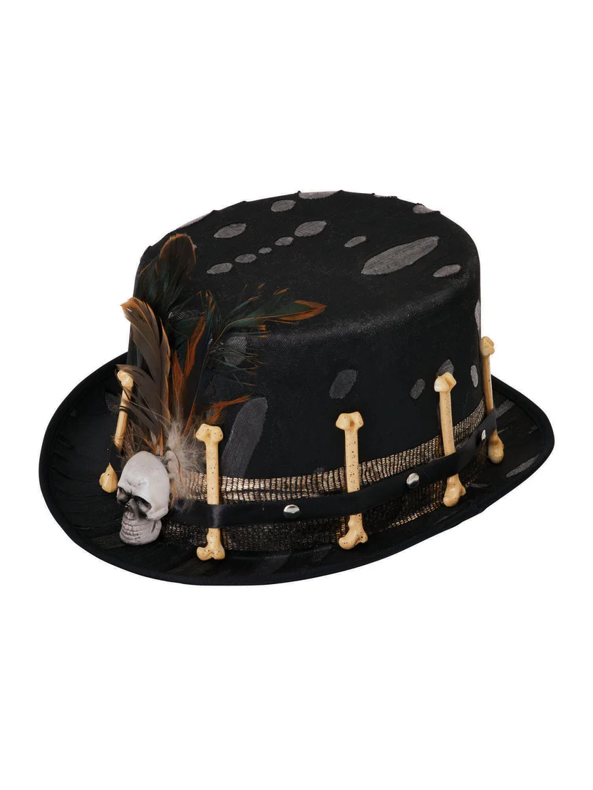 Top Hat Black Voodoo Style 